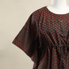 Buy Multicolor Bagru Block Print Cotton Kaftan
