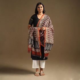  Bagru Block Print Cotton Kota Doria Dupatta