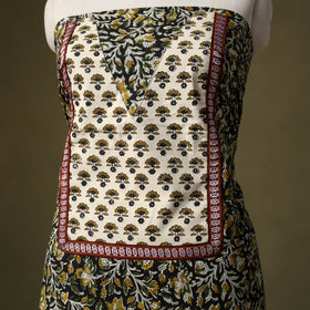 Bagru Print Cotton Unstitched Kurta Material