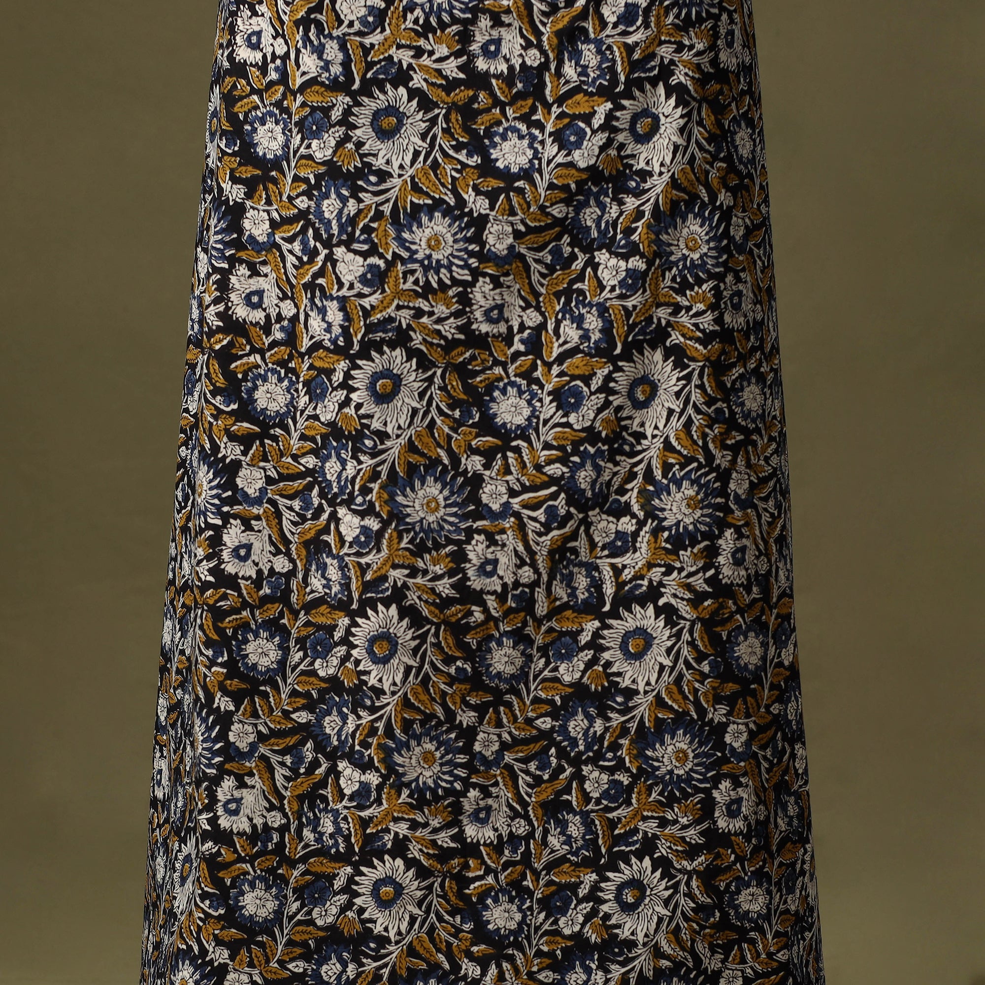 Multicolor - bagru cotton unstitched kurta material (2.75m)