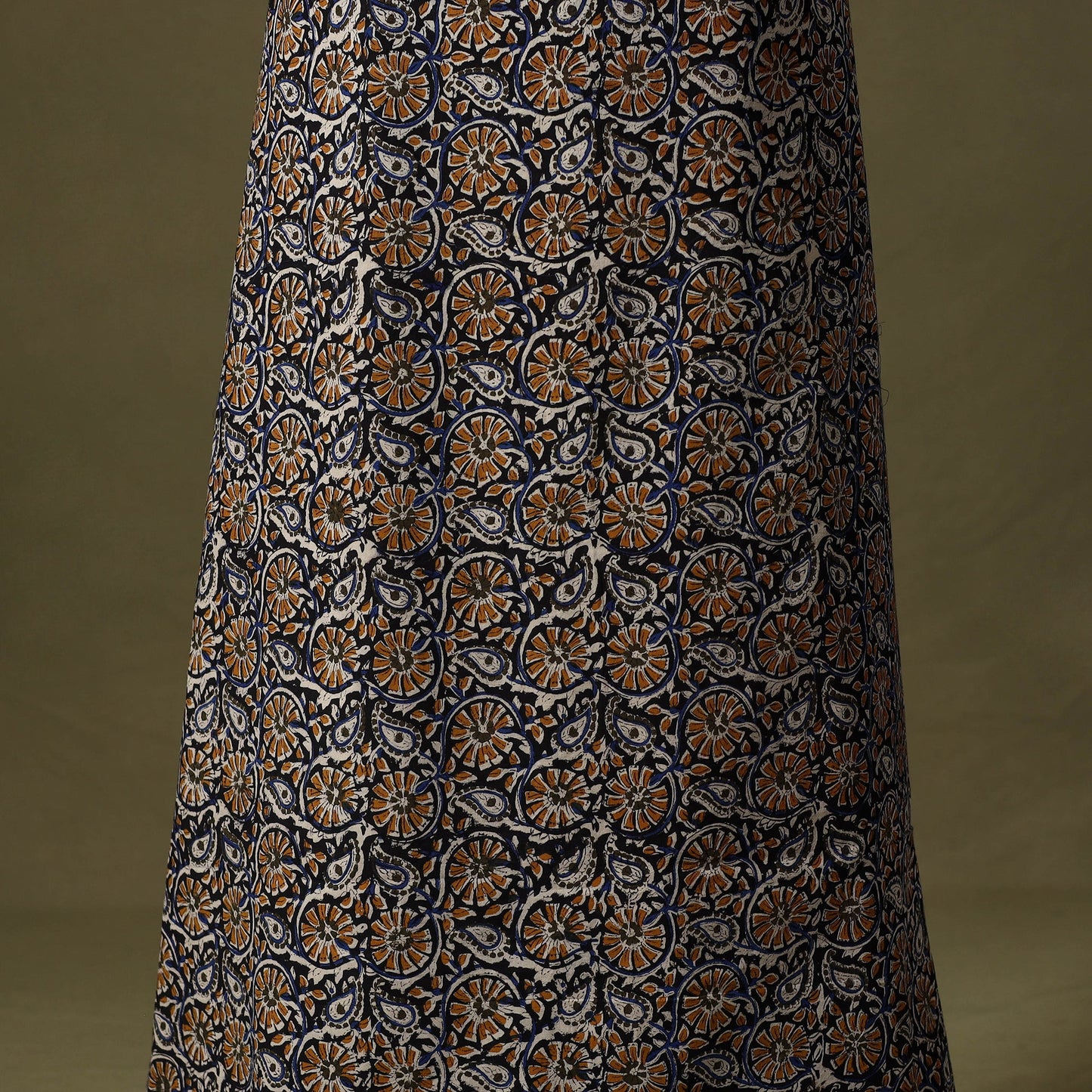 Multicolor Bagru Print Cotton Unstitched Kurta Material