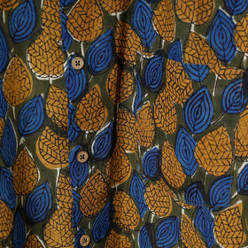 Bagru Dabu Block Printed Cotton Men Full Sleeve Shirt