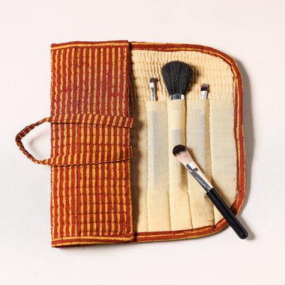  Multipurpose Segmented Make-up Brush Wrap Pouch/Case 