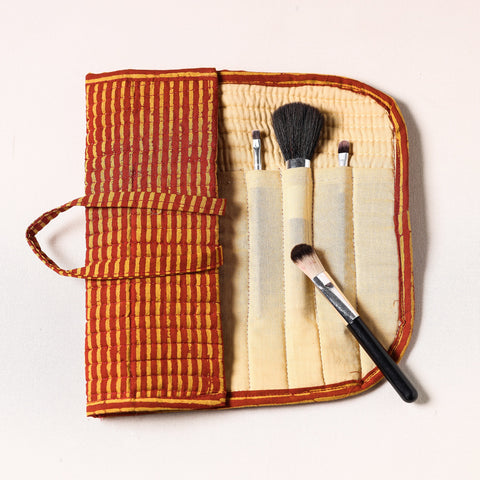  Multipurpose Segmented Make-up Brush Wrap Pouch/Case 