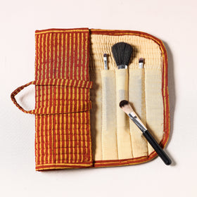  Multipurpose Segmented Make-up Brush Wrap Pouch/Case 