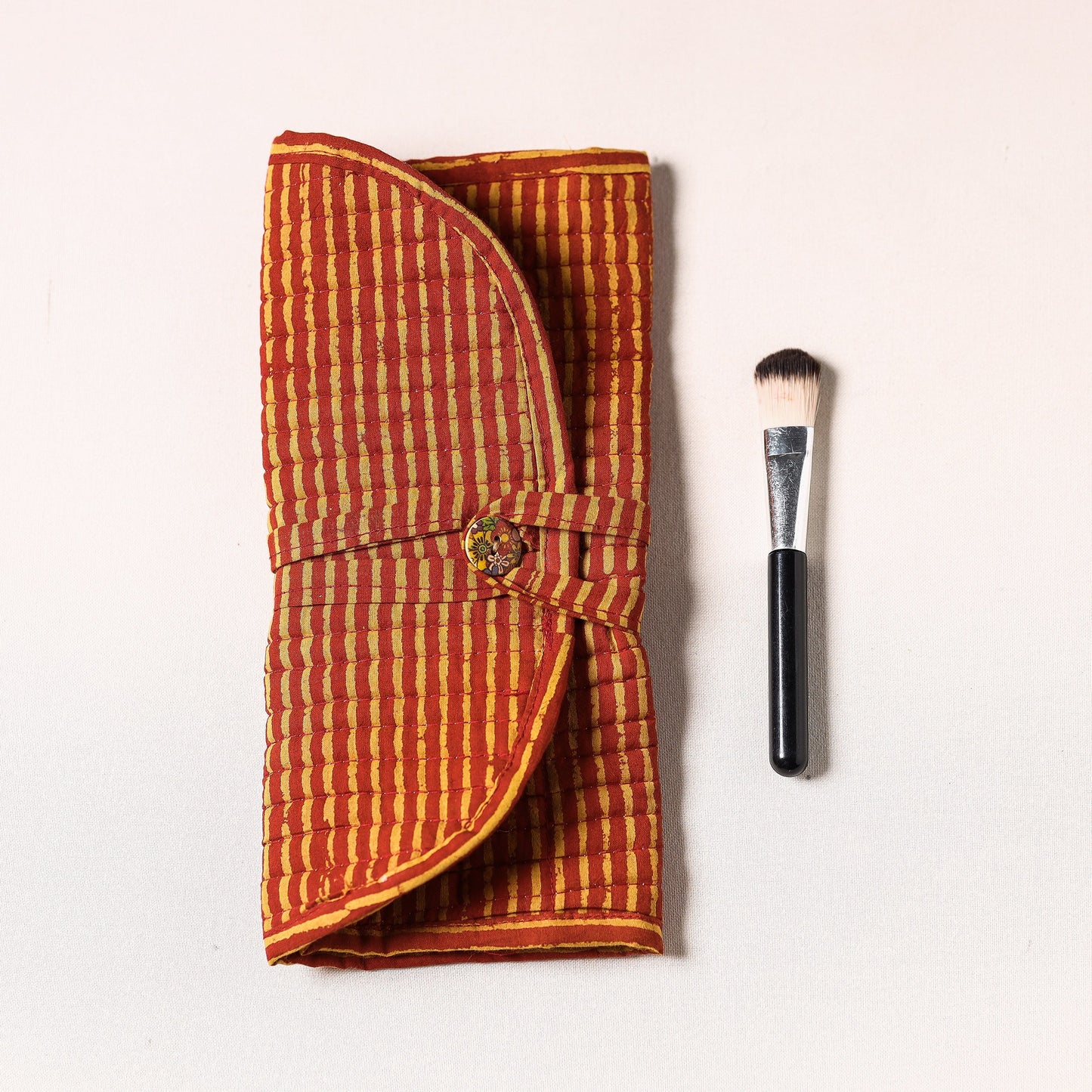  Multipurpose Segmented Make-up Brush Wrap Pouch/Case 