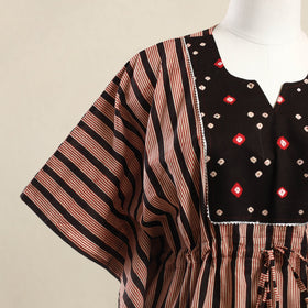 Buy Bagru Multicolor Mosaic Fusion Cotton Kaftan