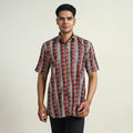 Buy  Bagru Block Printed Cotton Men Half Sleeve Shirt 05