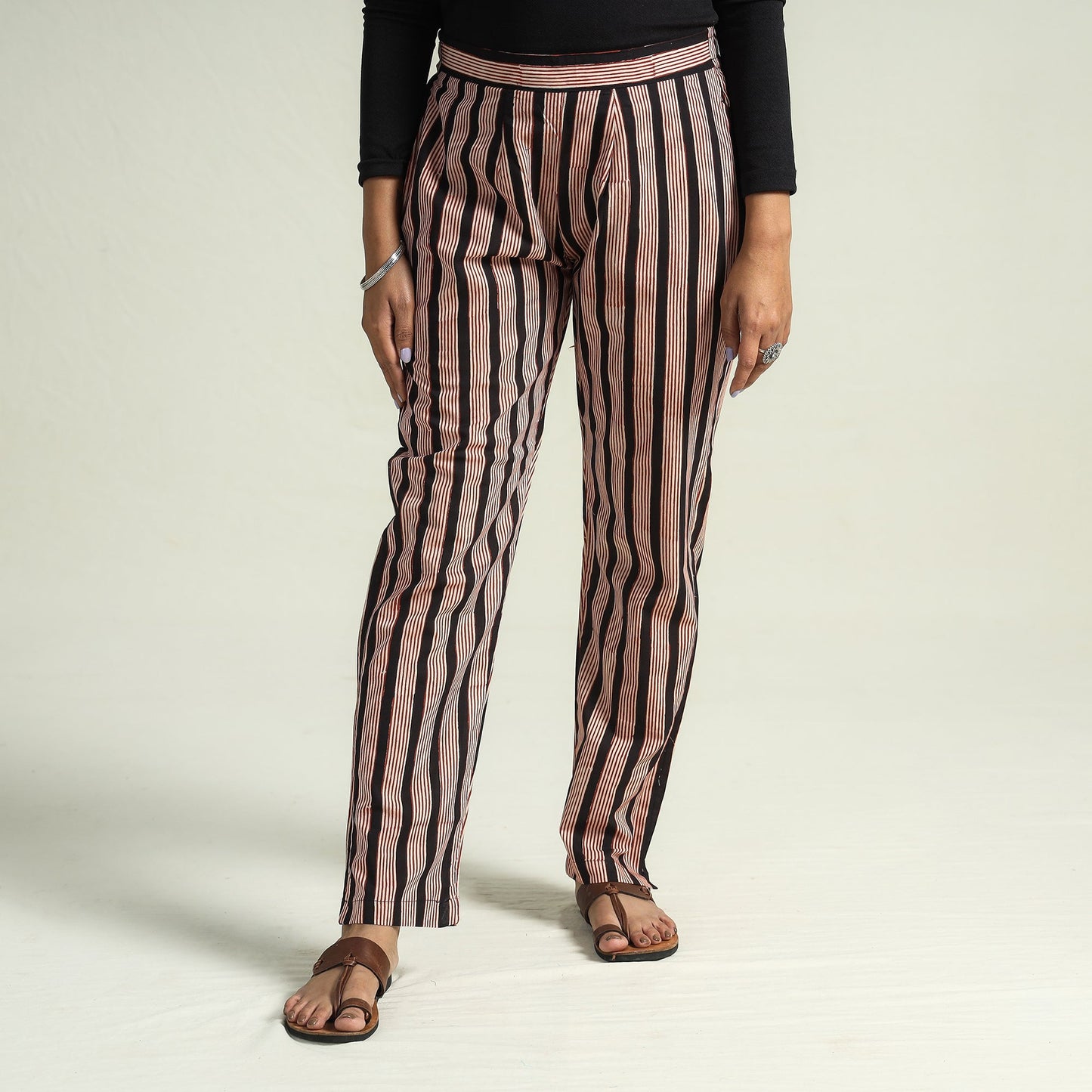  Bagru Block Printed Cotton Tapered Pant 
