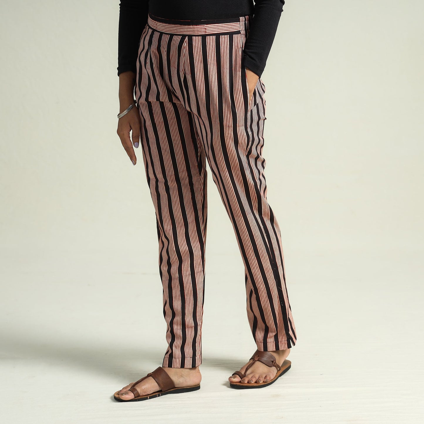  Bagru Block Printed Cotton Tapered Pant 