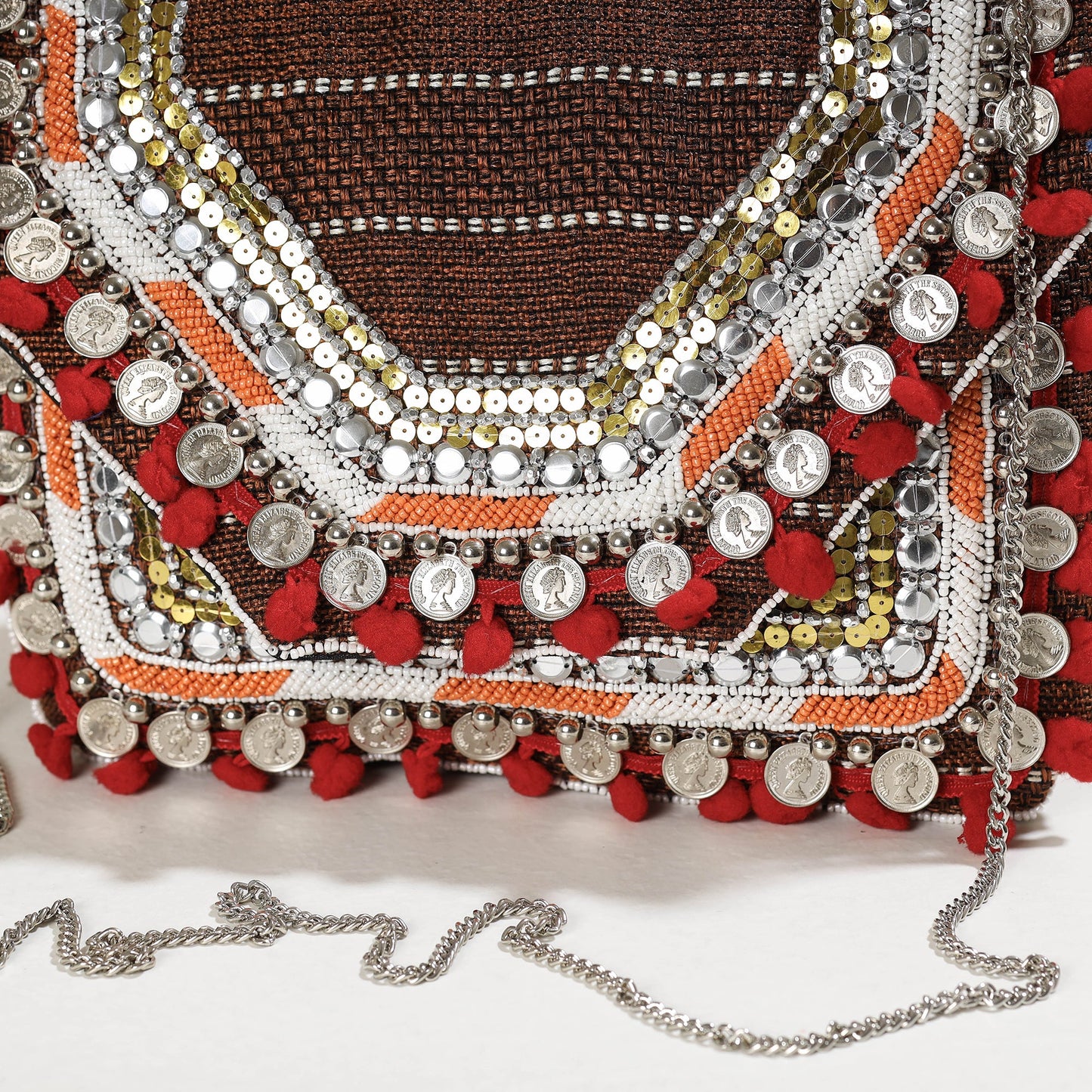 Miulticolor Banjara Boho Ethnic Embellished Handcrafted Sling Bag