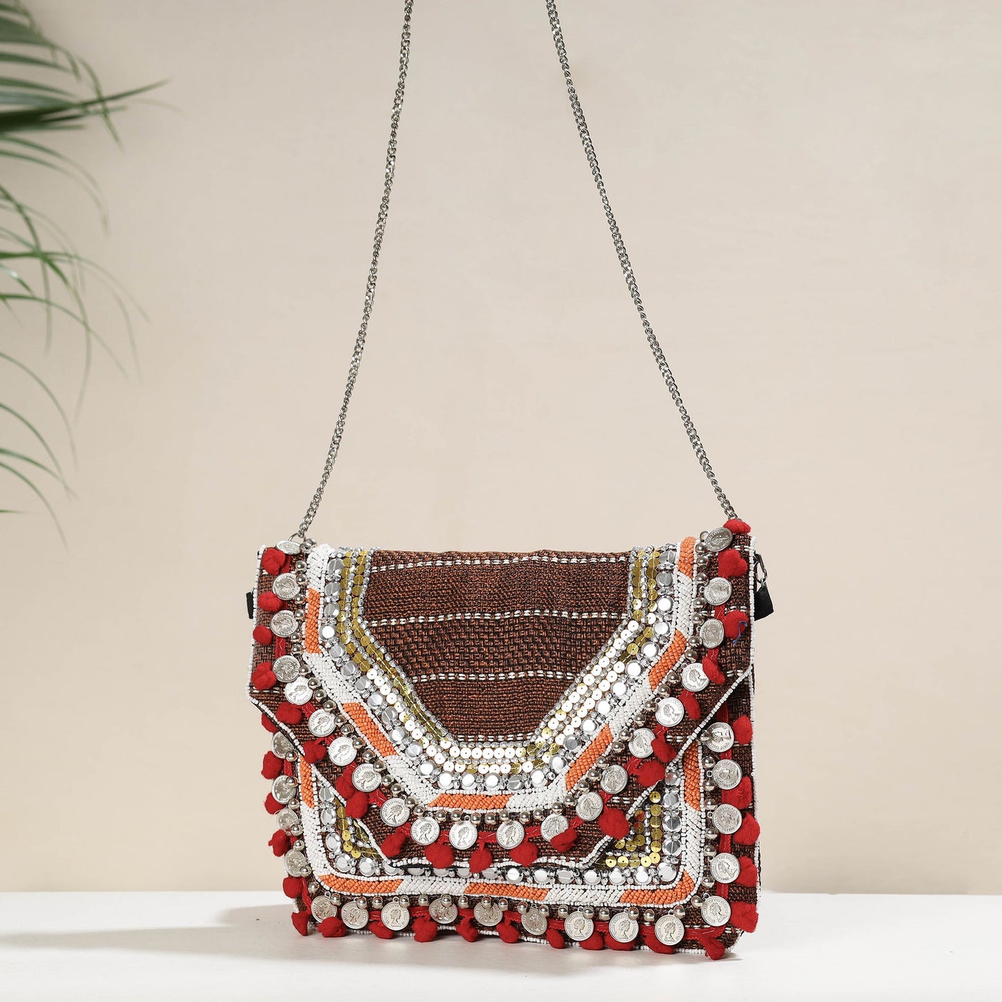 Miulticolor Banjara Boho Ethnic Embellished Handcrafted Sling Bag