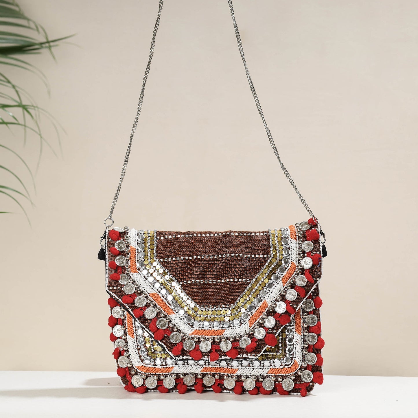 Miulticolor Banjara Boho Ethnic Embellished Handcrafted Sling Bag