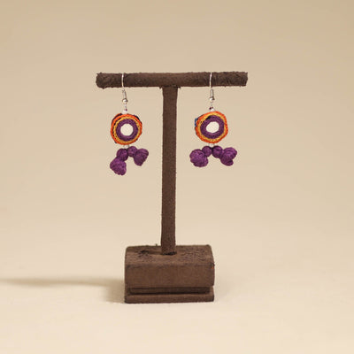 Banjara embroidery mirror work handmade earrings 05
