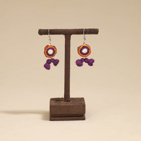 Banjara embroidery mirror work handmade earrings 05
