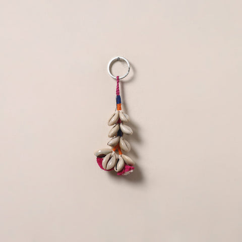 Banjara handmade shell work keychain 03 - handcrafted