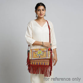 Buy Banjara Vintage Embroidery Beads, Shell & Coin Patchwork Sling Bag Online at iTokri.com 