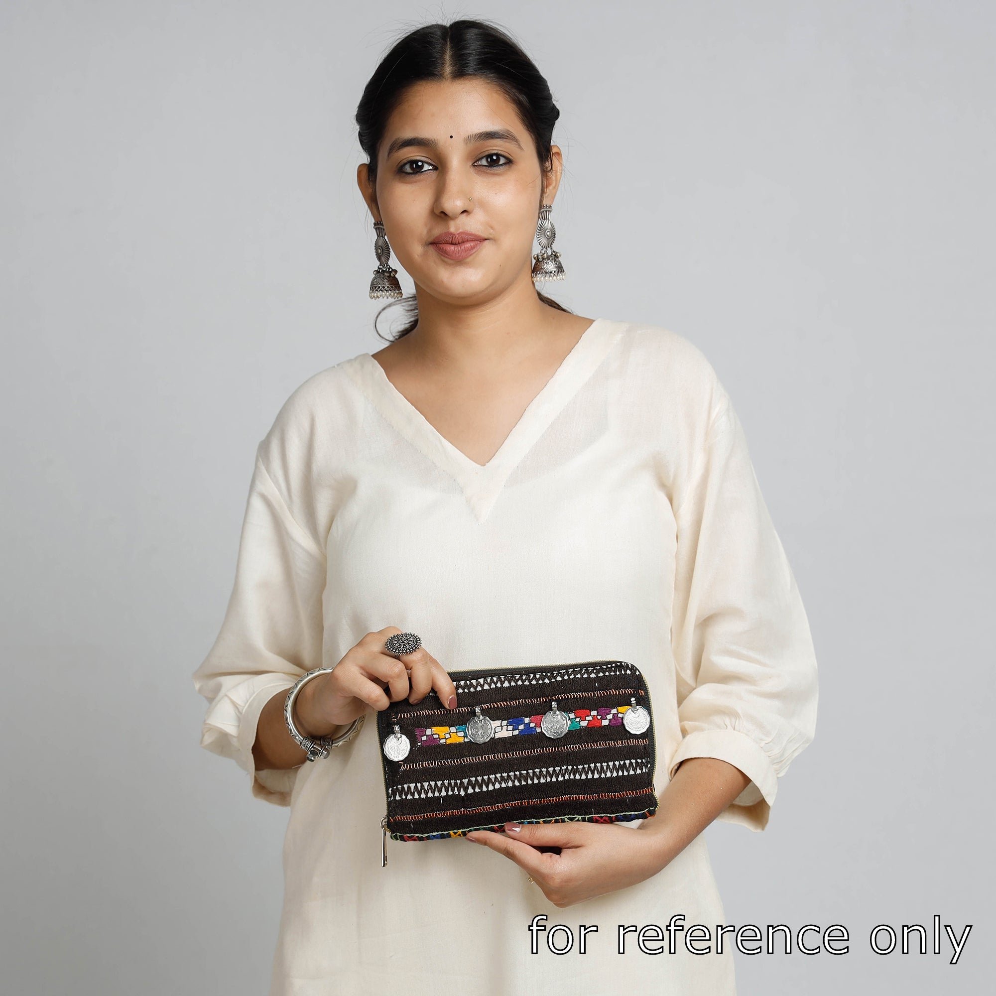 Multicolor Banjara Vintage Embroidery Coin Work Wallet