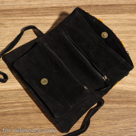 Buy Banjara Vintage Embroidery Mirror & Coin Work Sling Bag 04 Online l iTokri.com 