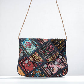  Banjara Vintage Embroidery Mirror & Coin Work Sling Bag 