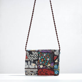 Multicolor Banjara Vintage Embroidery Patchwork Coin Work Sling Bag