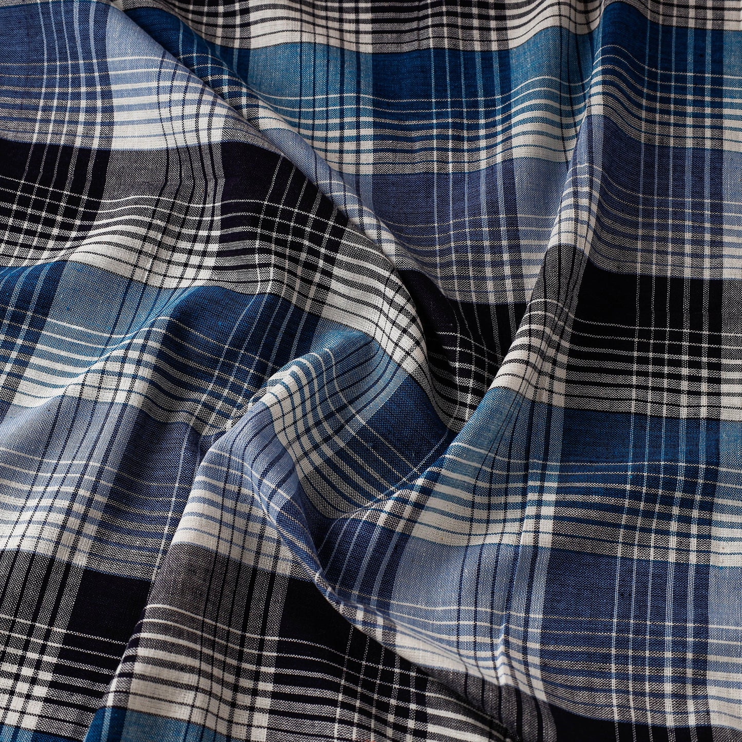 Buy Baragaon Pre Washed Handloom Striped Cotton Fabric Online l iTokri.com