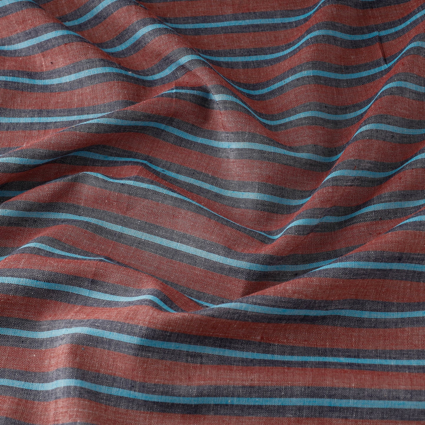 Buy Baragaon Pre Washed Handloom Striped Cotton Fabric Online l iTokri.com