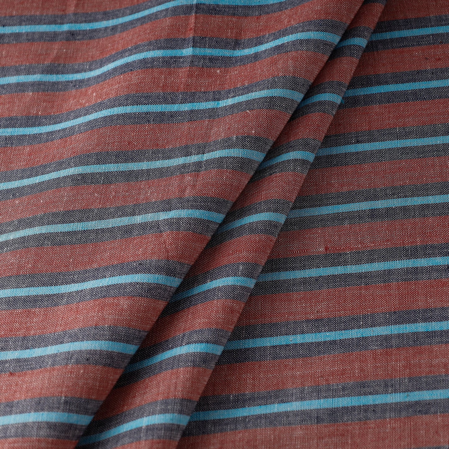 Buy Baragaon Pre Washed Handloom Striped Cotton Fabric Online l iTokri.com