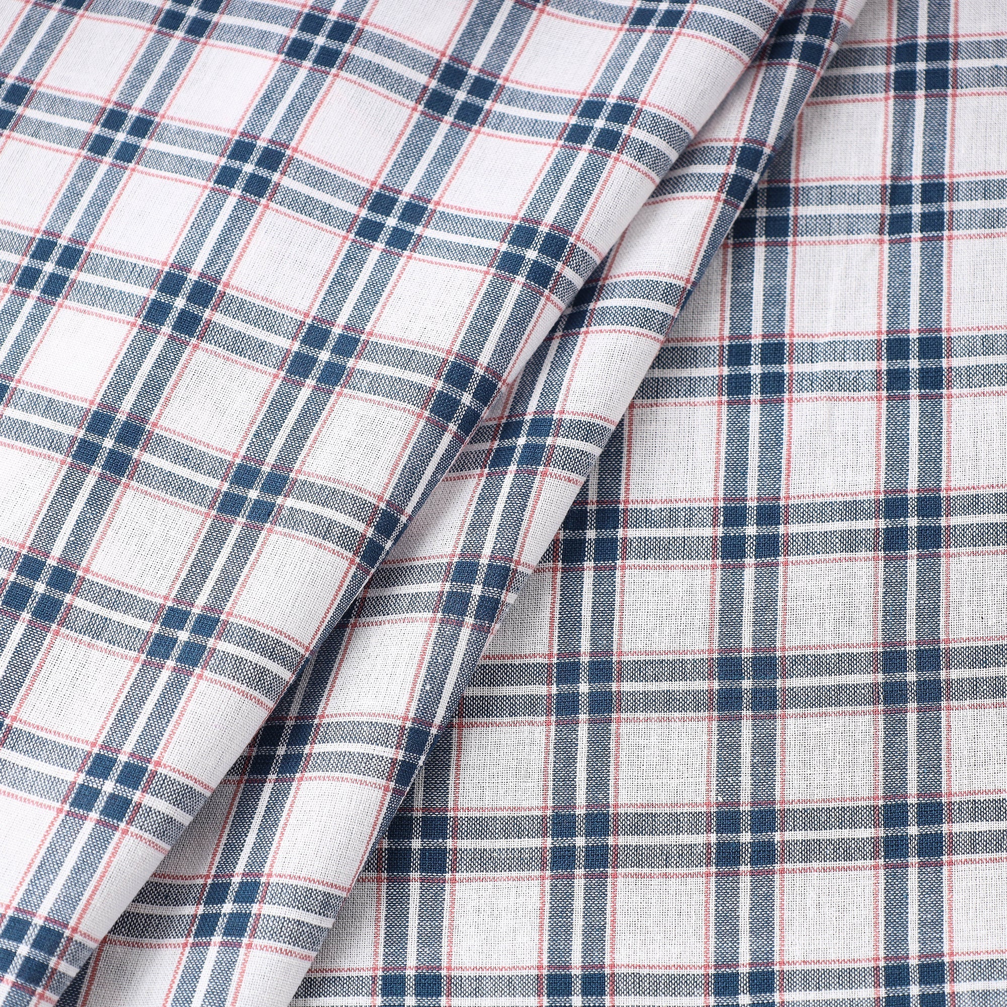 Buy Baragaon Pre Washed Handloom Striped Cotton Fabric Online l iTokri.com