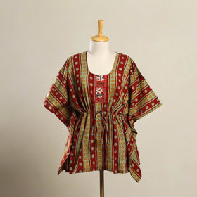 Multicolor - batik cotton kaftan with desert thread