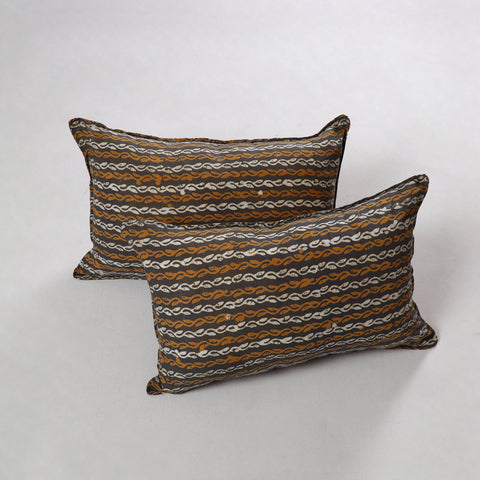 Buy Multicolor Batik Print Cotton Pillow Cover (Set of 2)