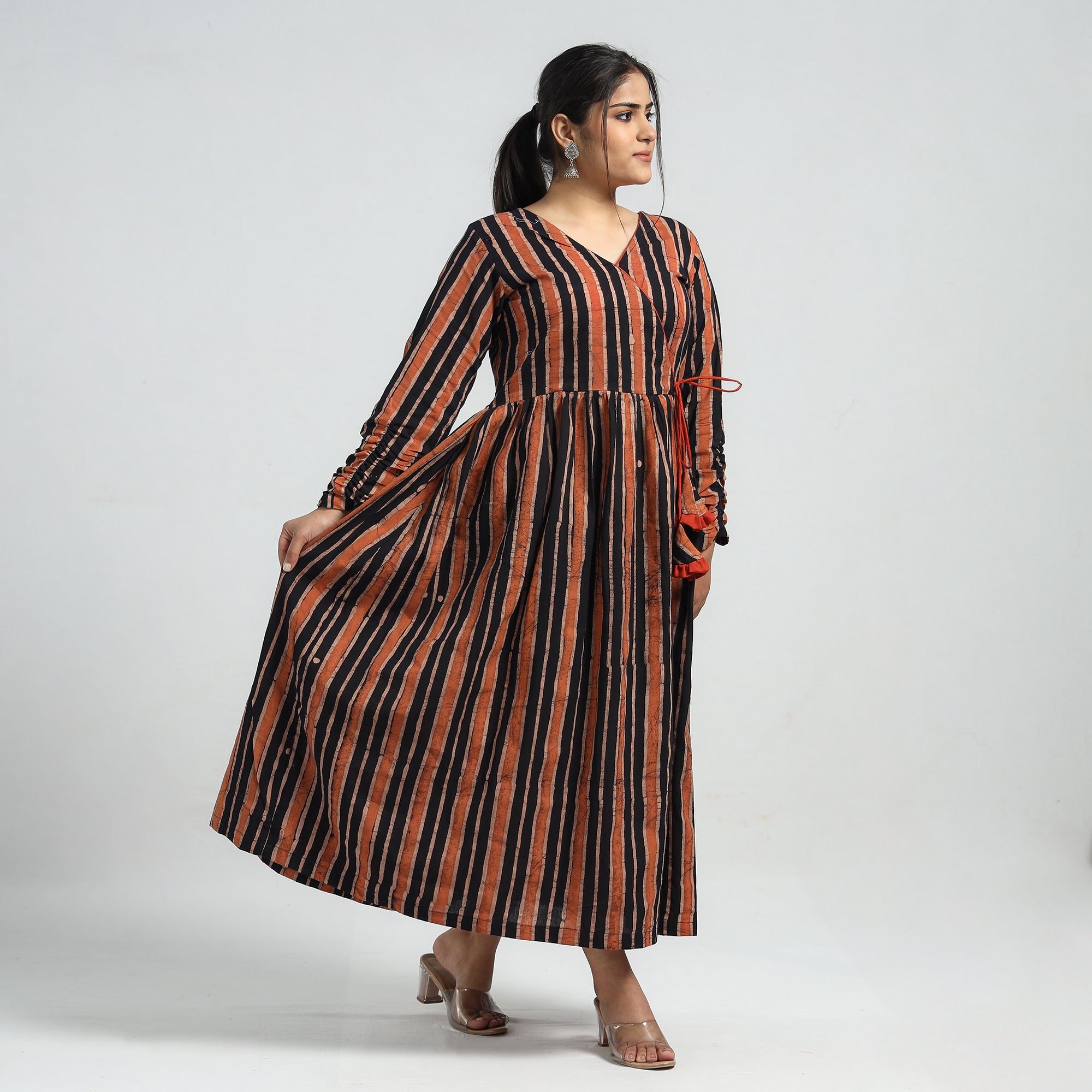 batik print dress