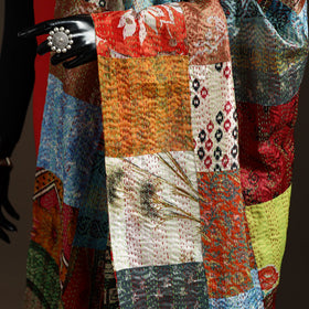 Multicolor - bengal hand embroidery patchwork reversible