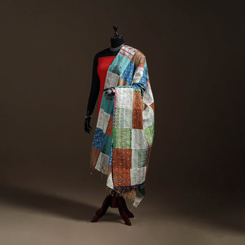 Multicolor - bengal hand embroidery patchwork reversible