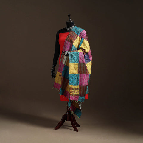 Multicolor - bengal hand embroidery patchwork reversible