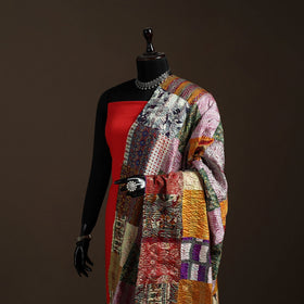Multicolor - bengal hand embroidery patchwork reversible