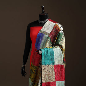 Multicolor - bengal hand embroidery patchwork reversible
