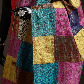 Multicolor - bengal hand embroidery patchwork reversible