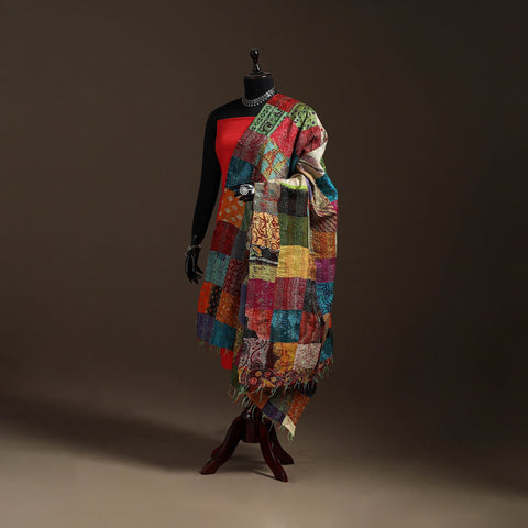 Multicolor - bengal hand embroidery patchwork reversible