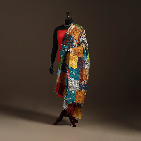 Multicolor - bengal hand embroidery patchwork reversible