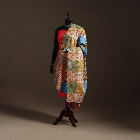 Multicolor - bengal hand embroidery patchwork reversible