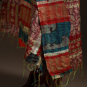 Multicolor - bengal hand embroidery patchwork reversible