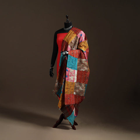 Multicolor - bengal hand embroidery patchwork reversible