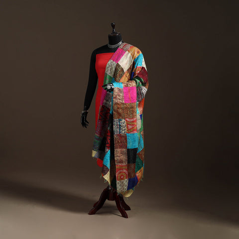 Multicolor - bengal hand embroidery patchwork reversible