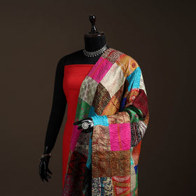 Multicolor - bengal hand embroidery patchwork reversible