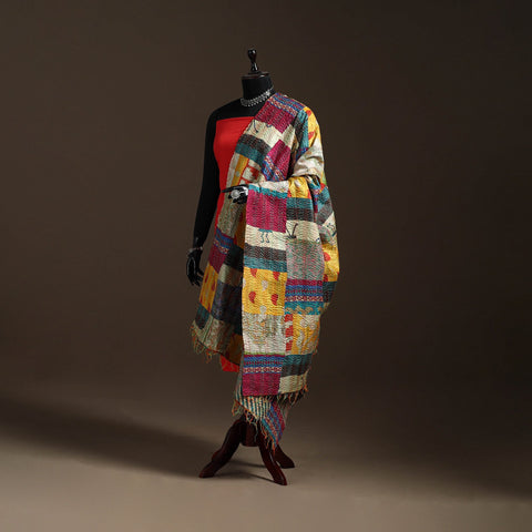 Multicolor - bengal hand embroidery patchwork reversible