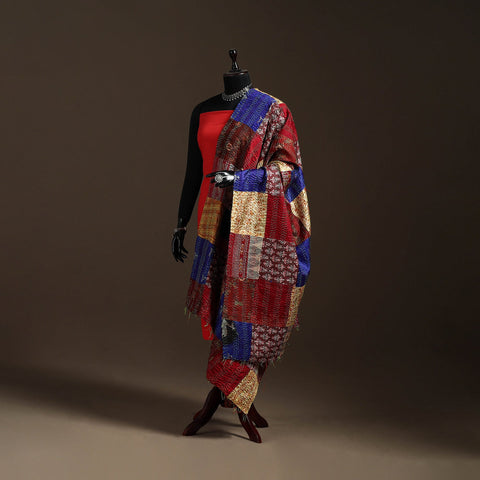 Multicolor - bengal hand embroidery patchwork reversible