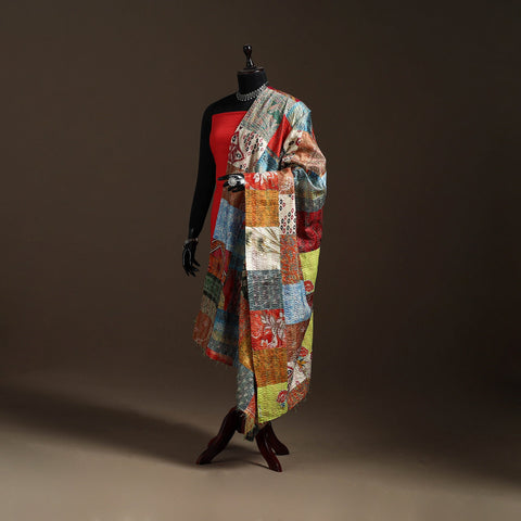 Multicolor - bengal hand embroidery patchwork reversible