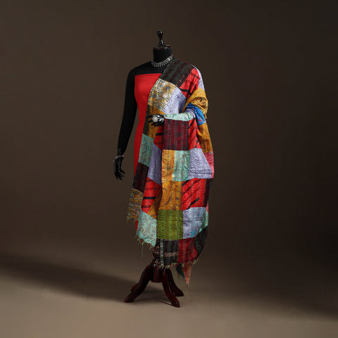 Multicolor - bengal hand embroidery patchwork reversible