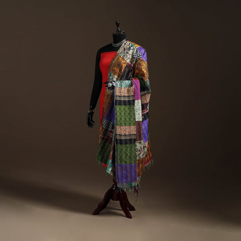 Multicolor - bengal hand embroidery patchwork reversible